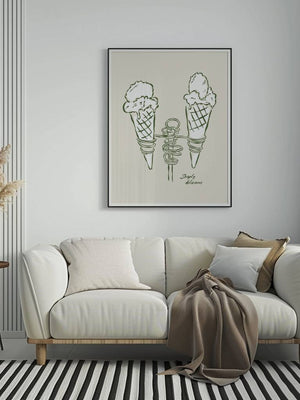 Twin Cones Sketch Plakat - 21 x 29.7 cm - Nellastore