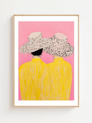 Two In Yellow Plakat - 21 x 29.7 cm (A4) - Nellastore
