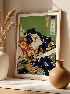 Two Kabuki Actors Plakat - 21 x 29.7 cm (A4) - Nellastore