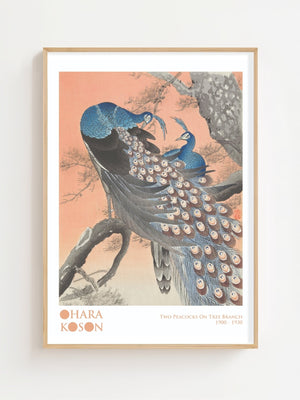 Two Peacocks Plakat - 21 x 29.7 cm (A4) - Nellastore