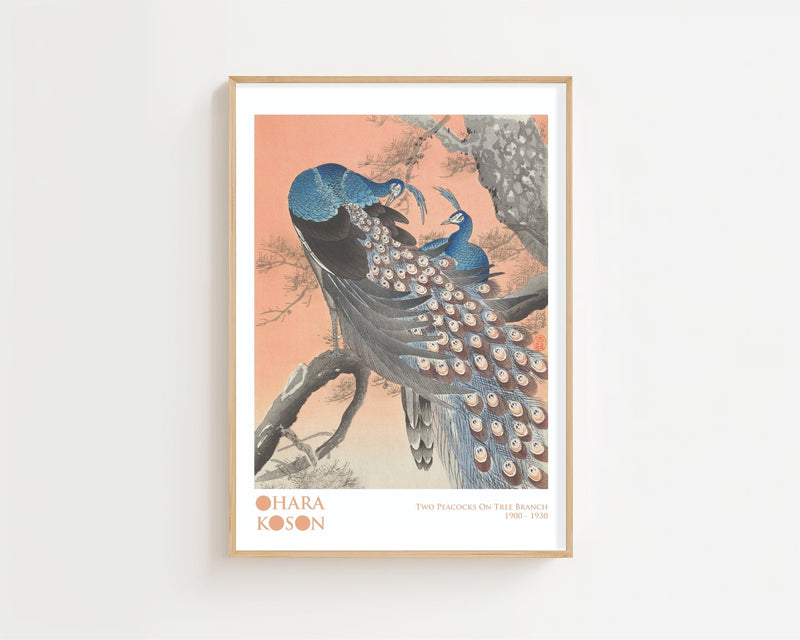 Two Peacocks Plakat - 21 x 29.7 cm (A4) - Nellastore