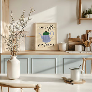Un Caffè Per Favore Plakat - 21 x 29.7 cm - Nellastore