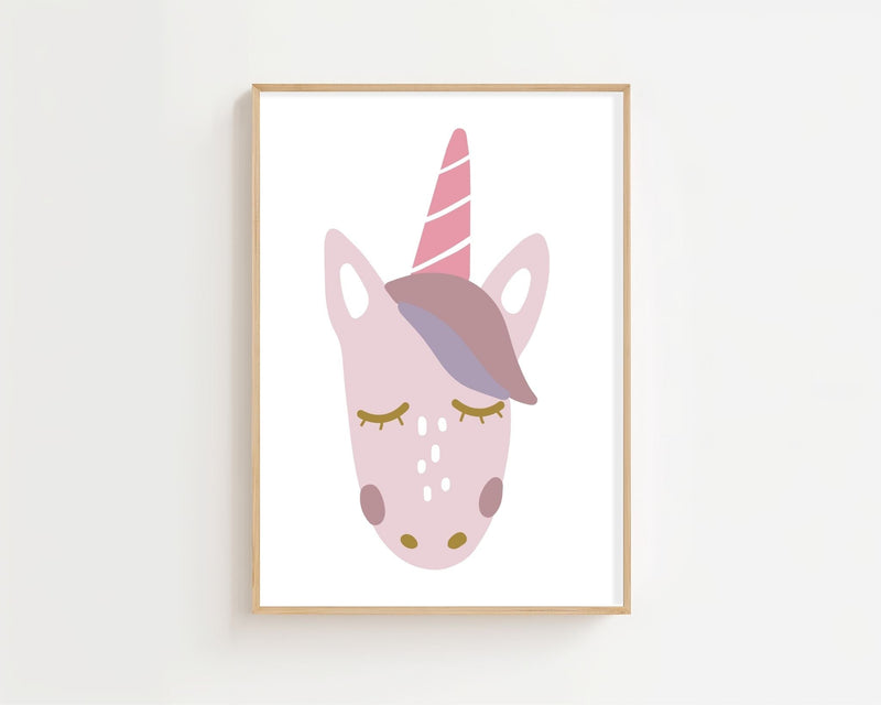 Unicorn Sleepy Dream Plakat - 21 x 29.7 cm (A4) - Nellastore