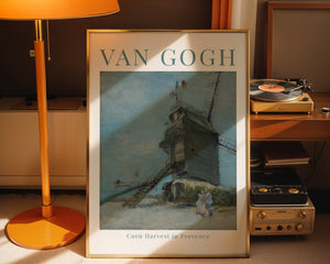 Van Gogh - Corn Harvest In Provence Plakat - 21 x 29.7 cm (A4) - Nellastore