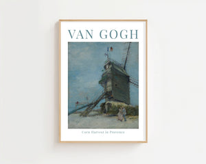 Van Gogh - Corn Harvest In Provence Plakat - 21 x 29.7 cm (A4) - Nellastore