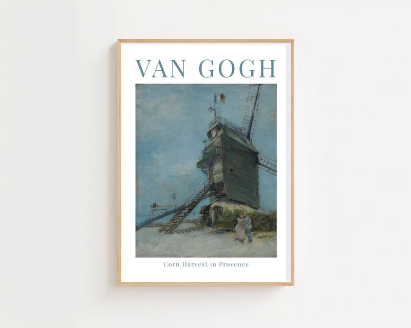 Van Gogh - Corn Harvest In Provence Plakat - 21 x 29.7 cm (A4) - Nellastore