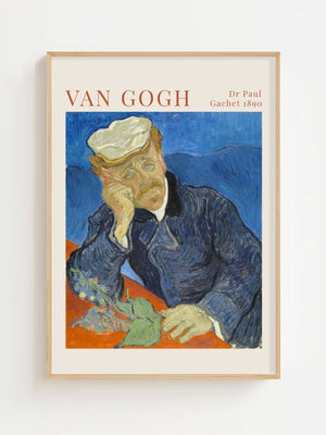 Van Gogh - Dr Paul Gachet Plakat - 21 x 29.7 cm (A4) - Nellastore