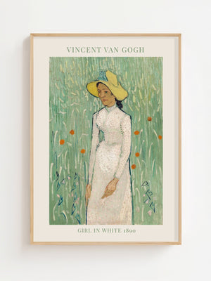 Van Gogh - Girl In White Plakat - 21 x 29.7 cm (A4) - Nellastore