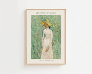 Van Gogh - Girl In White Plakat - 21 x 29.7 cm (A4) - Nellastore