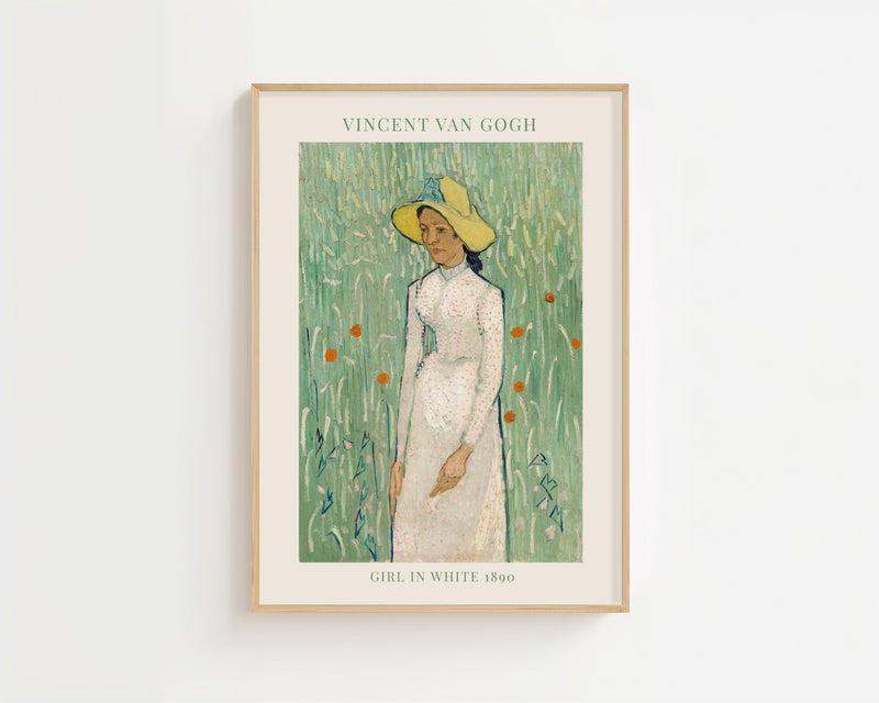 Van Gogh - Girl In White Plakat - 21 x 29.7 cm (A4) - Nellastore