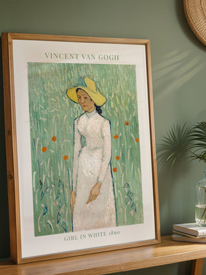 Van Gogh - Girl In White Plakat - 21 x 29.7 cm (A4) - Nellastore