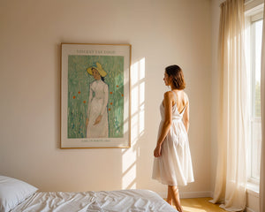 Van Gogh - Girl In White Plakat - 21 x 29.7 cm (A4) - Nellastore