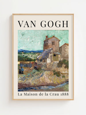 Van Gogh - La Maison De La Crau Plakat - 21 x 29.7 cm (A4) - Nellastore