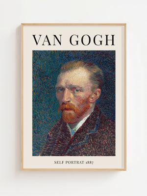 Van Gogh - Self Portrait II Plakat - 21 x 29.7 cm (A4) - Nellastore