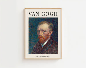 Van Gogh - Self Portrait II Plakat - 21 x 29.7 cm (A4) - Nellastore