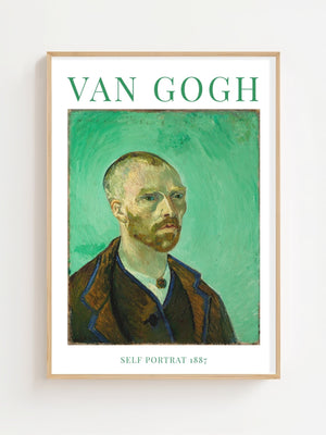 Van Gogh - Self Portrait III Plakat - 21 x 29.7 cm (A4) - Nellastore
