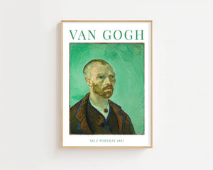 Van Gogh - Self Portrait III Plakat - 21 x 29.7 cm (A4) - Nellastore