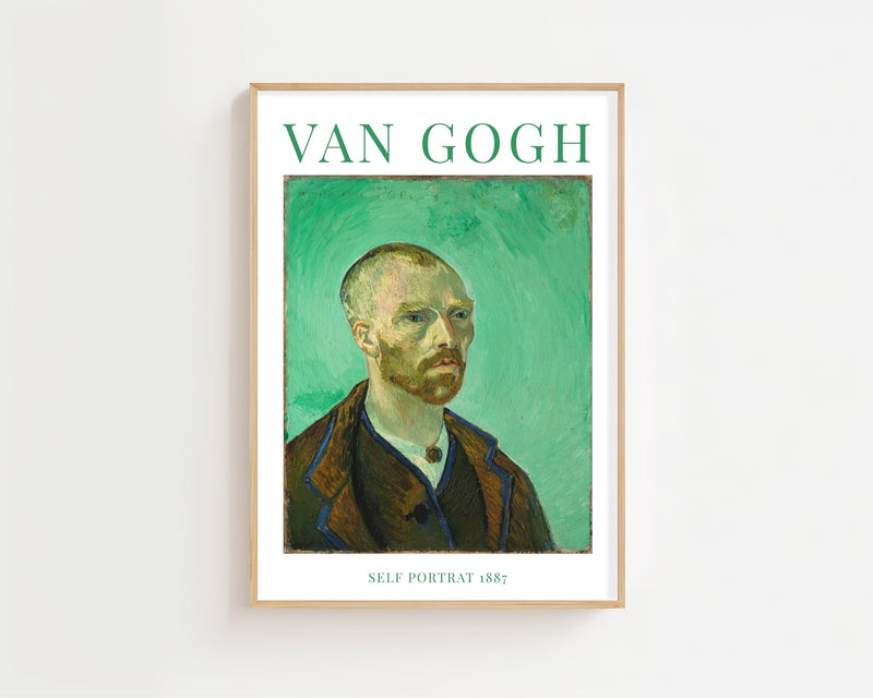 Van Gogh - Self Portrait III Plakat - 21 x 29.7 cm (A4) - Nellastore