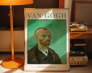 Van Gogh - Self Portrait III Plakat - 21 x 29.7 cm (A4) - Nellastore