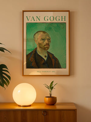 Van Gogh - Self Portrait III Plakat - 21 x 29.7 cm (A4) - Nellastore