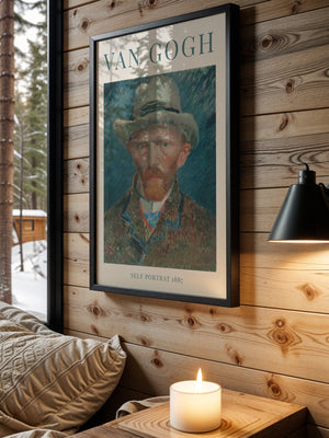 Van Gogh - Self Portrait Plakat - 21 x 29.7 cm (A4) - Nellastore