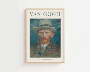 Van Gogh - Self Portrait Plakat - 21 x 29.7 cm (A4) - Nellastore