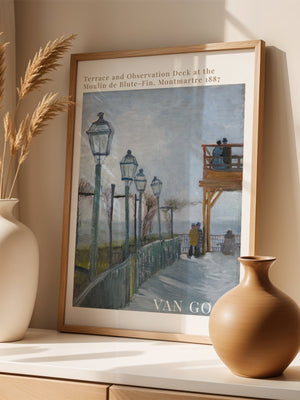 Van Gogh - Terrace And Observation Deck At The Moulin De Blute - Fin, Montmartre Plakat - 21 x 29.7 cm (A4) - Nellastore