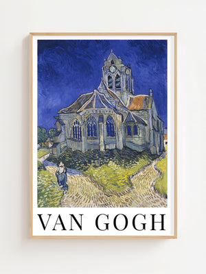 Van Gogh - The Church In Auvers - Sur - Oise, View From The Chevet Plakat - 21 x 29.7 cm (A4) - Nellastore
