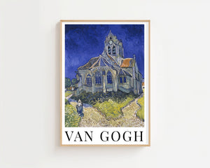 Van Gogh - The Church In Auvers - Sur - Oise, View From The Chevet Plakat - 21 x 29.7 cm (A4) - Nellastore