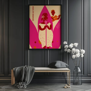 Velvet Stage Jazz Plakat - 21 x 29.7 cm - Nellastore