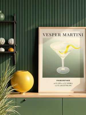 Vesper Martini Plakat - 21 x 29.7 cm (A4) - Nellastore