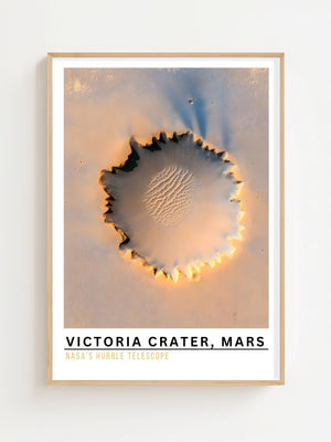 Victoria Crater, Mars Plakat - 21 x 29.7 cm (A4) - Nellastore