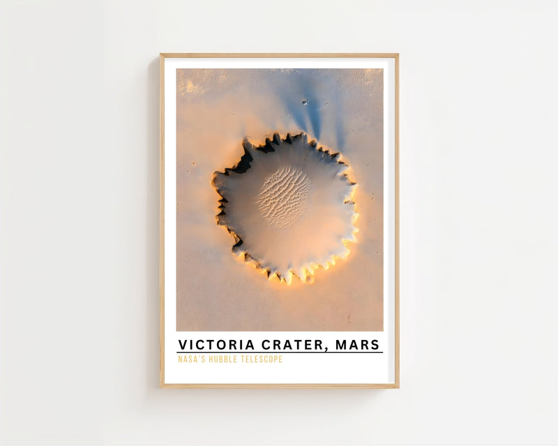 Victoria Crater, Mars Plakat - 21 x 29.7 cm (A4) - Nellastore