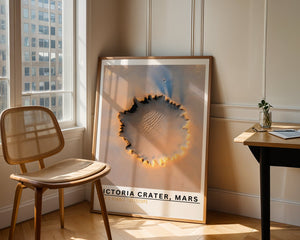 Victoria Crater, Mars Plakat - 21 x 29.7 cm (A4) - Nellastore