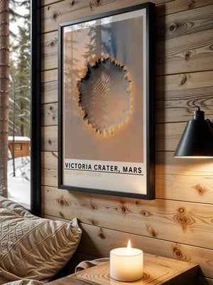 Victoria Crater, Mars Plakat - 21 x 29.7 cm (A4) - Nellastore