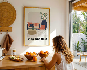 Vida Tranquila Corner Plakat - 21 x 29.7 cm - Nellastore