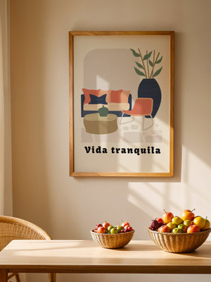 Vida Tranquila Corner Plakat - 21 x 29.7 cm - Nellastore