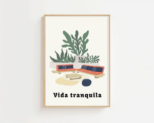 Vida Tranquila Plakat - 21 x 29.7 cm - Nellastore