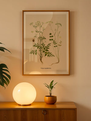 Vild Kørvel Plakat - 21 x 29.7 cm (A4) - Nellastore