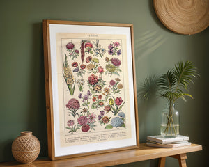 Vintage Flower Collection Plakat - 21 x 29.7 cm (A4) - Nellastore