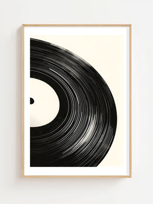 Vinyl Record Close Up Plakat - 21 x 29.7 cm (A4) - Nellastore