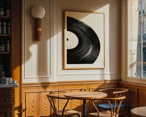Vinyl Record Close Up Plakat - 21 x 29.7 cm (A4) - Nellastore