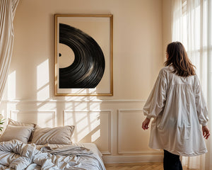 Vinyl Record Close Up Plakat - 21 x 29.7 cm (A4) - Nellastore