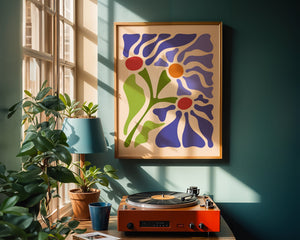Violet Garden Forms Matisse Plakat - 21 x 29.7 cm - Nellastore