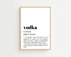 Vodka Plakat - 21 x 29.7 cm (A4) - Nellastore