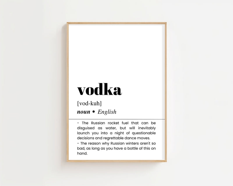 Vodka Plakat - 21 x 29.7 cm (A4) - Nellastore