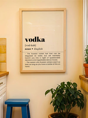 Vodka Plakat - 21 x 29.7 cm (A4) - Nellastore