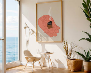 Warm Brownie Hand Plakat - 21 x 29.7 cm - Nellastore
