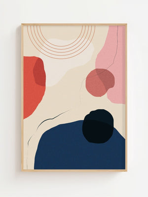 Warm Shapes Plakat - 21 x 29.7 cm - Nellastore