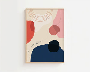 Warm Shapes Plakat - 21 x 29.7 cm - Nellastore